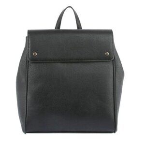 Le Miel Convertible Backpack and Crossbody Bag Faux Leather Black